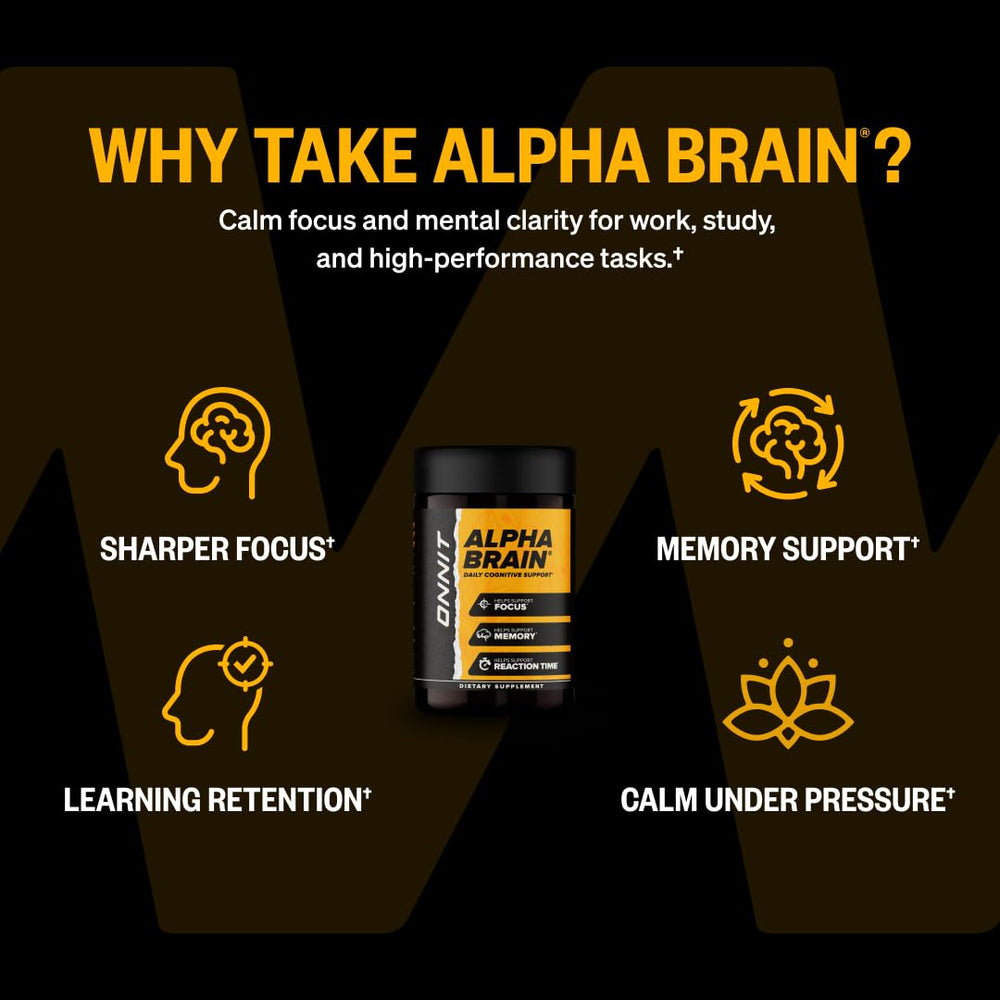 ONNIT Alpha Brain ingredient blend visual emphasizing natural compounds for focus