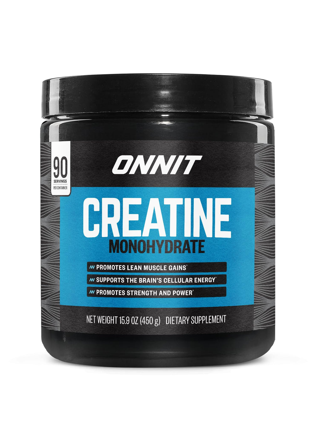 ONNIT tub front view showing branding and size, ideal for long-term supply