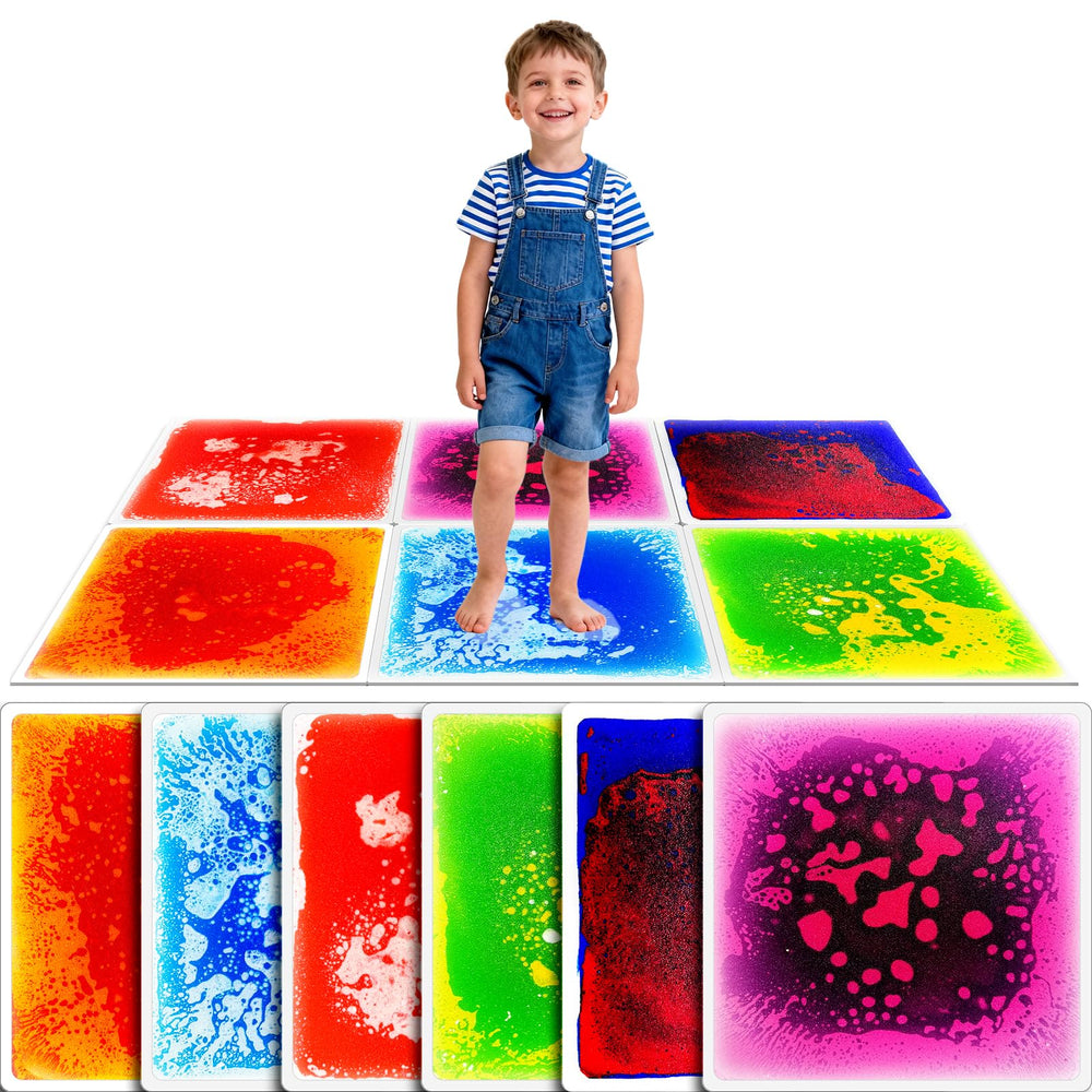 Onyoloy front pack showing six colorful tiles and benefits for play