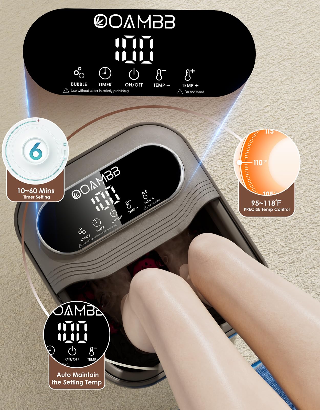 OOAMBB massage rollers detail highlighting sole stimulation and deep-tissue feel