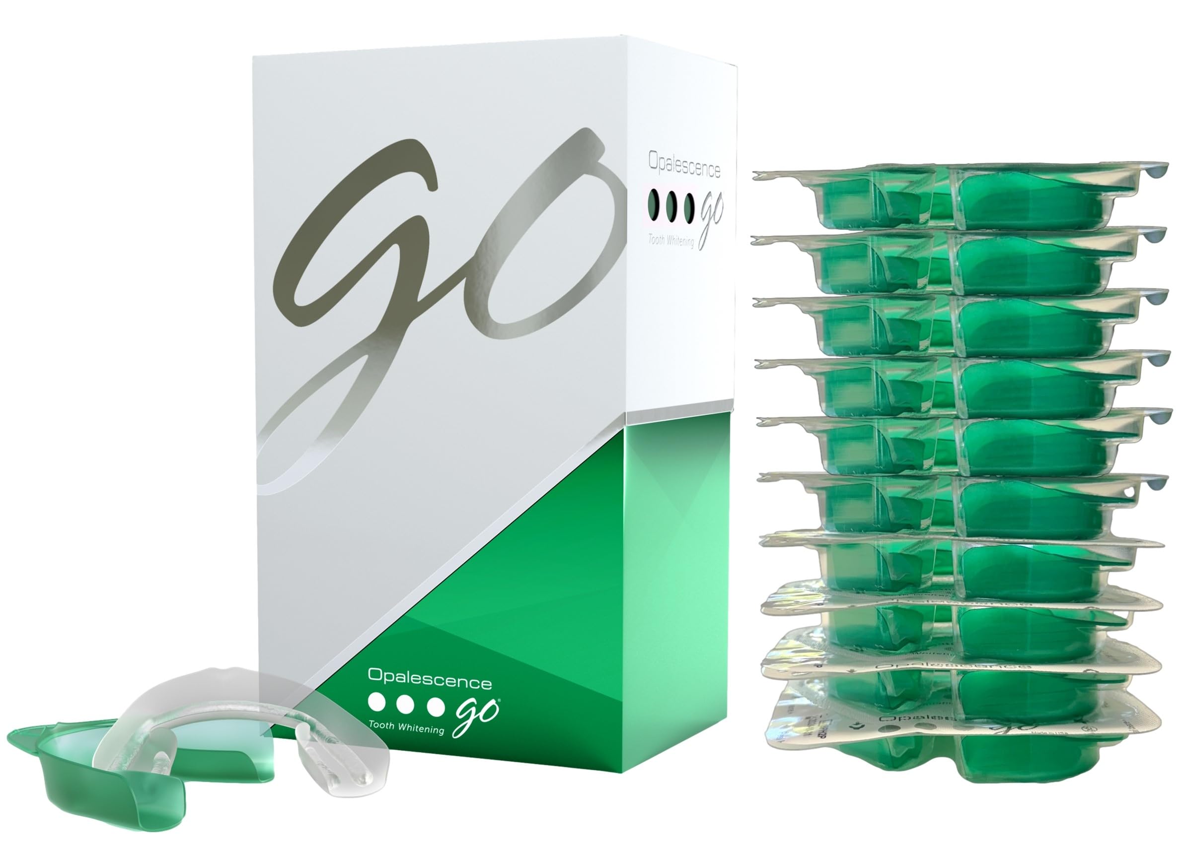 Opalescence front packaging showing compact, travel-ready whitening treatments
