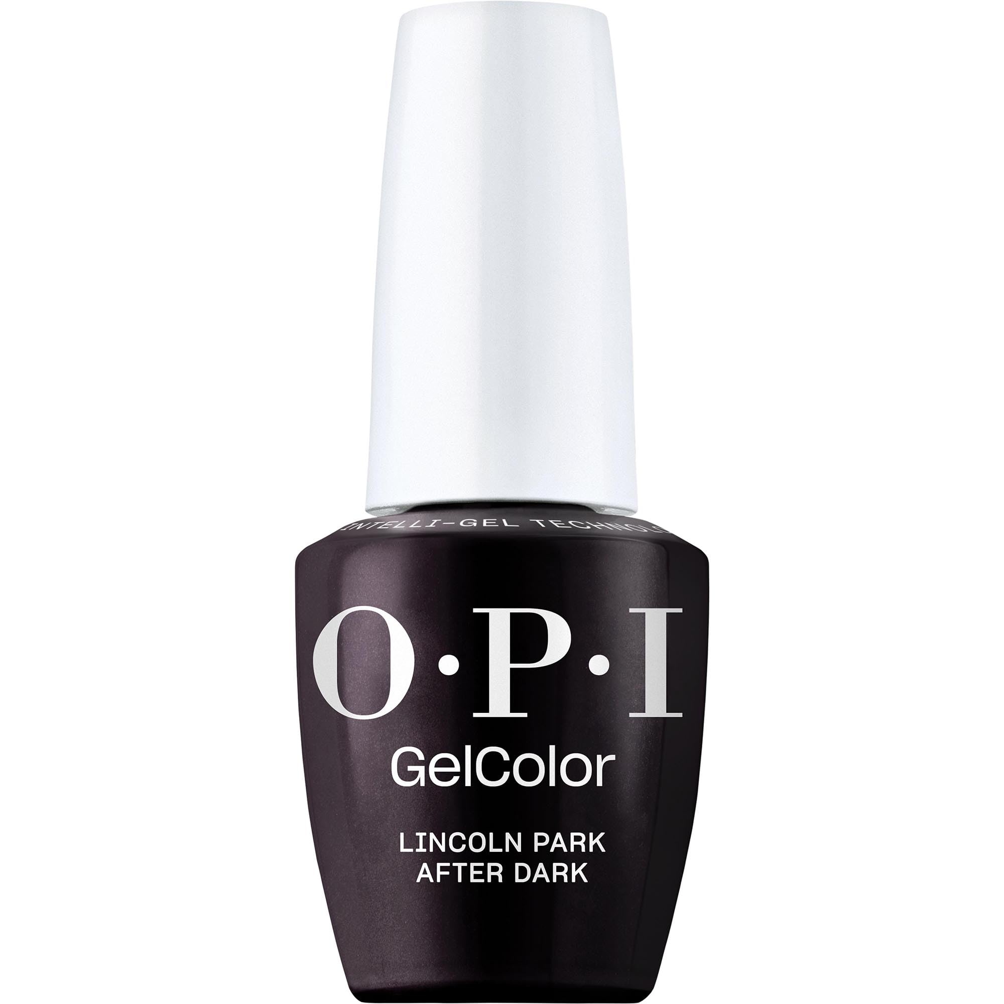 OPI GelColor bottle front view showing deep purple shade and professional finish
