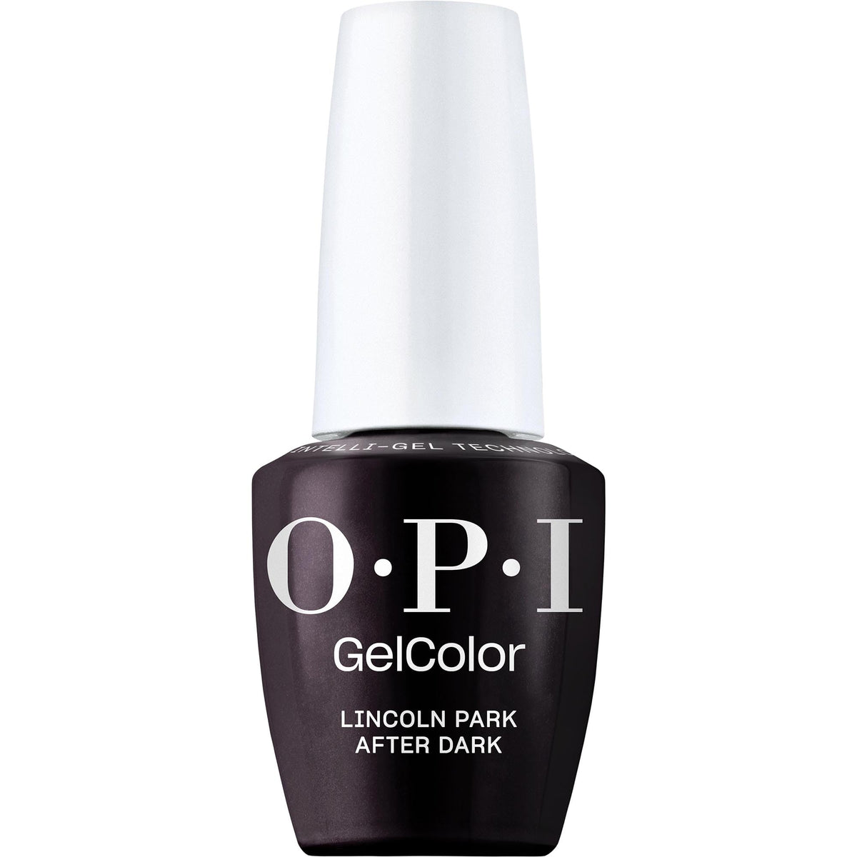 OPI GelColor bottle front view showing deep purple shade and professional finish