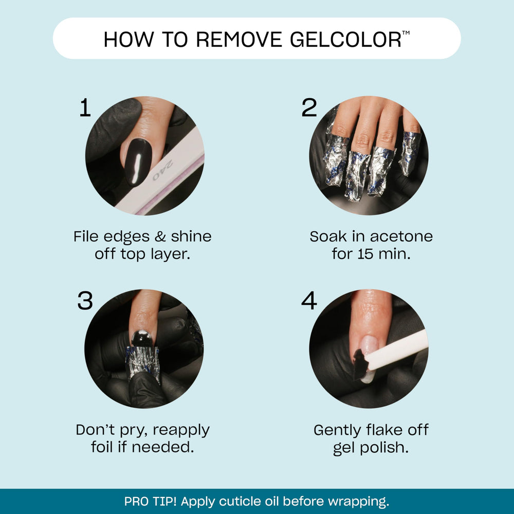 OPI GelColor curing under LED lamp illustrating fast 30-second cure benefit