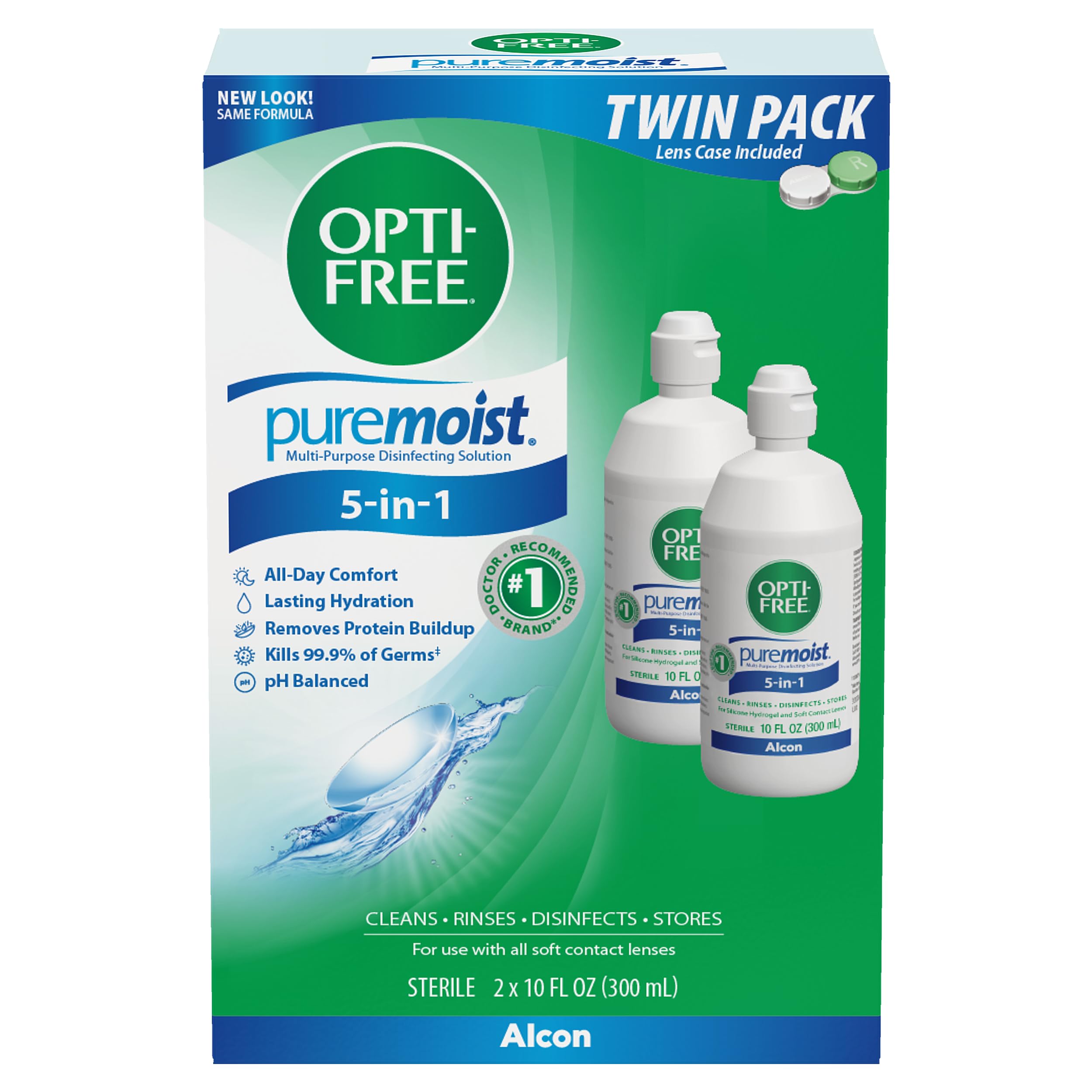 Opti-Free Puremoist lifestyle image of woman wearing contacts enjoying all-day comfort