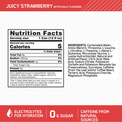 Optimum Nutrition close-up of can top showing portability and low-calorie benefit