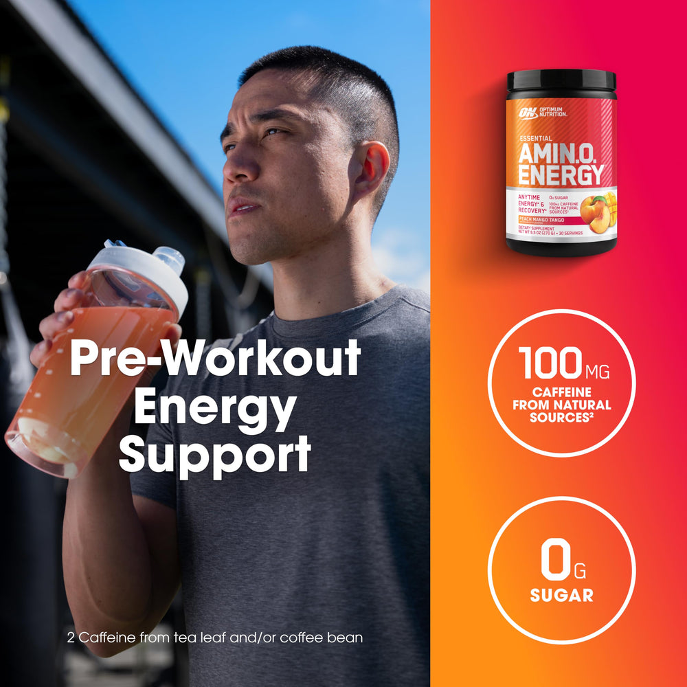 Optimum Nutrition scoop close-up highlighting powder portioning for accurate servings