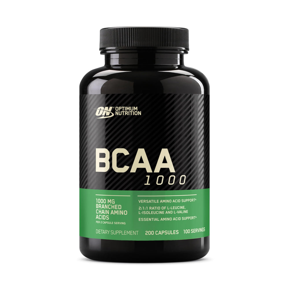 Optimum Nutrition bottle front view showing product branding and capsule count