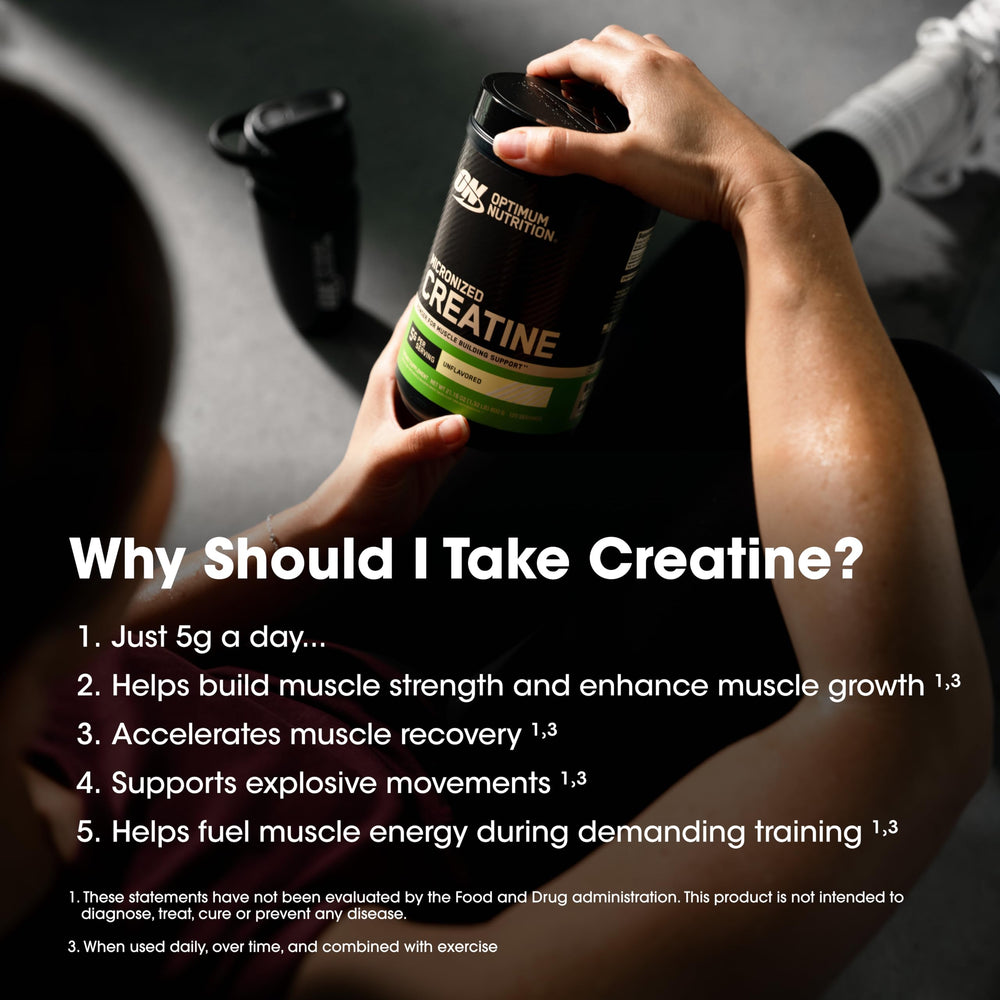 Optimum Nutrition nutrition facts label highlighting pure ingredients