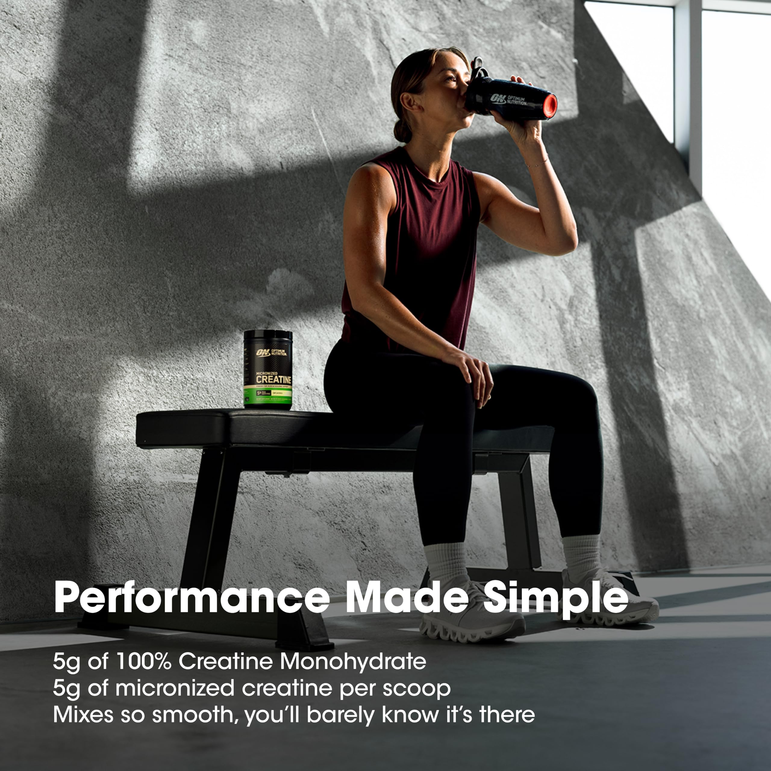 Optimum Nutrition clean manufacturing line indicating quality control