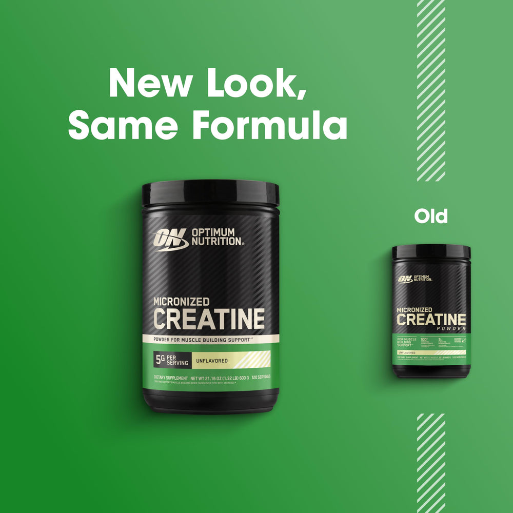 Optimum Nutrition scoop of powder illustrating accurate 5 g measure