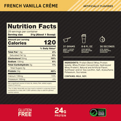 Optimum Nutrition powder pouring into shaker emphasizing quick post-workout fueling