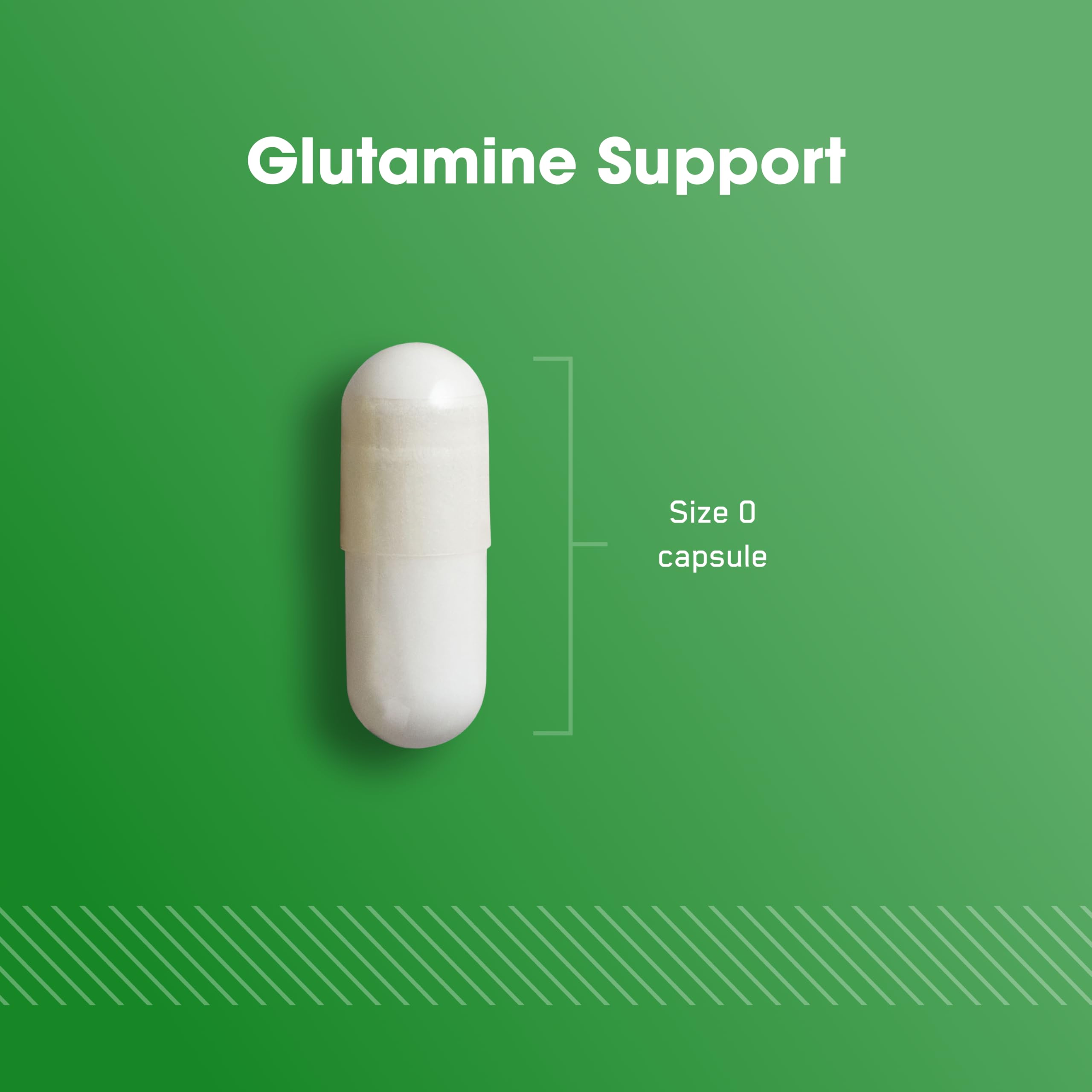 Optimum Nutrition serving size visual demonstrating two‑capsule dose