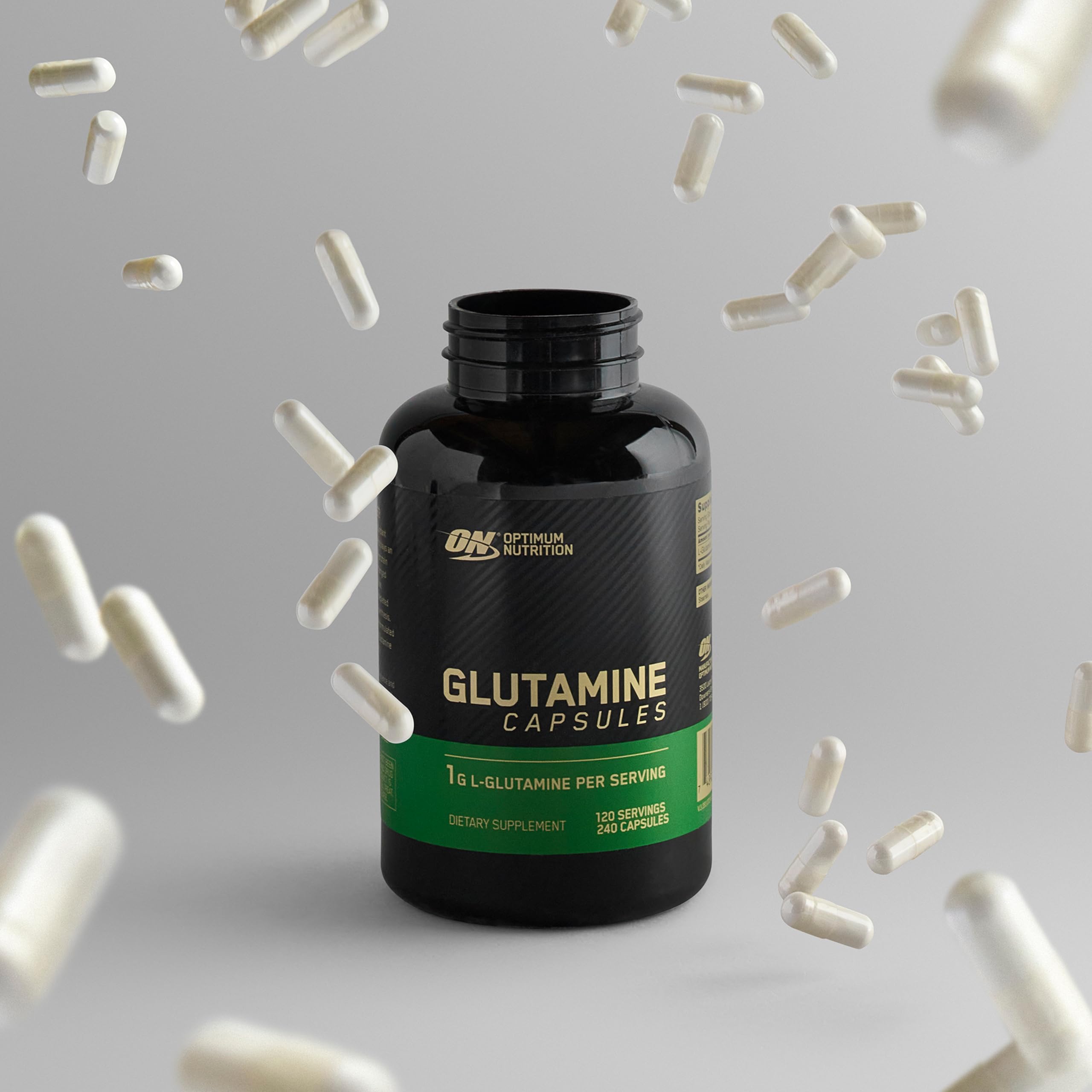 Optimum Nutrition stored away from heat illustrating storage tip