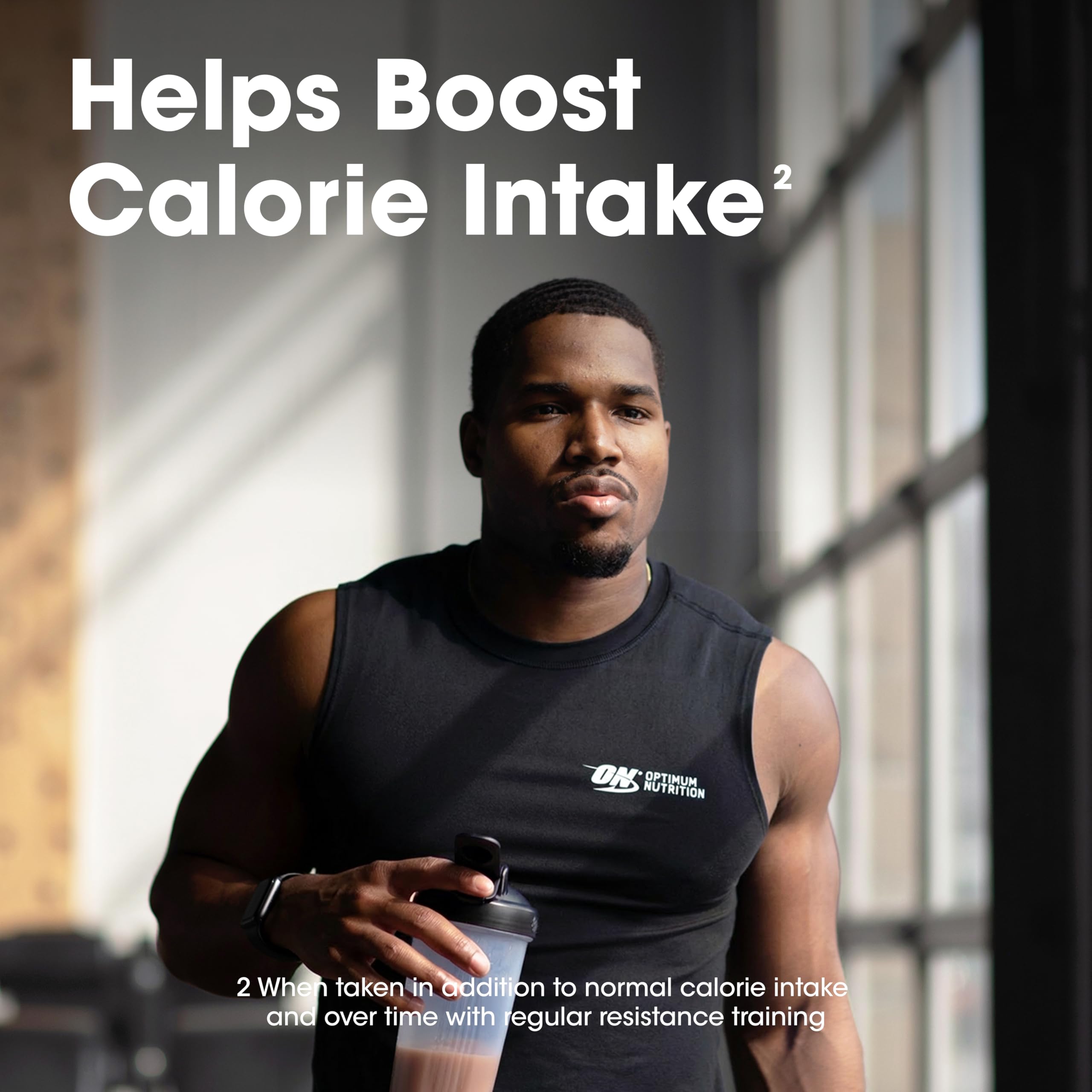 Optimum Nutrition blended vanilla shake in glass illustrating ready-to-drink energy