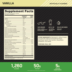 Optimum Nutrition powder close-up showing fine texture for smooth blend benefits