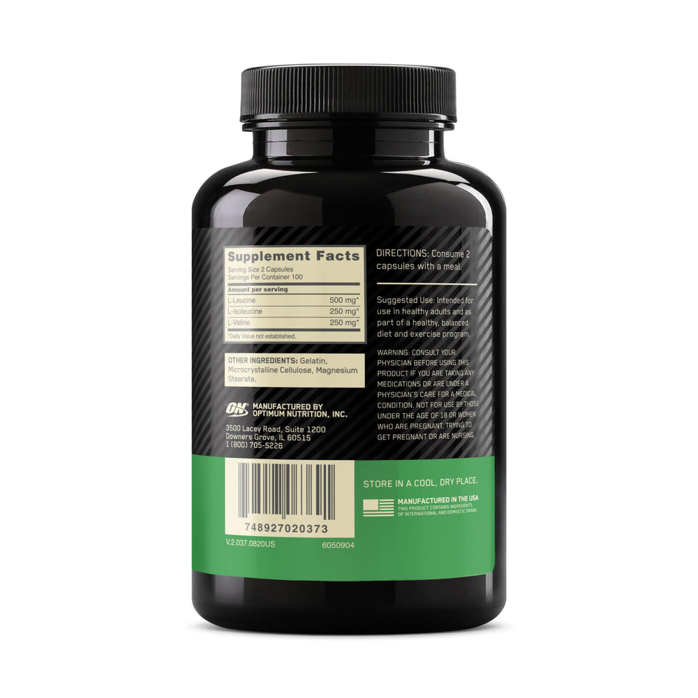 Optimum Nutrition bottle packed in a gym bag for travel convenience