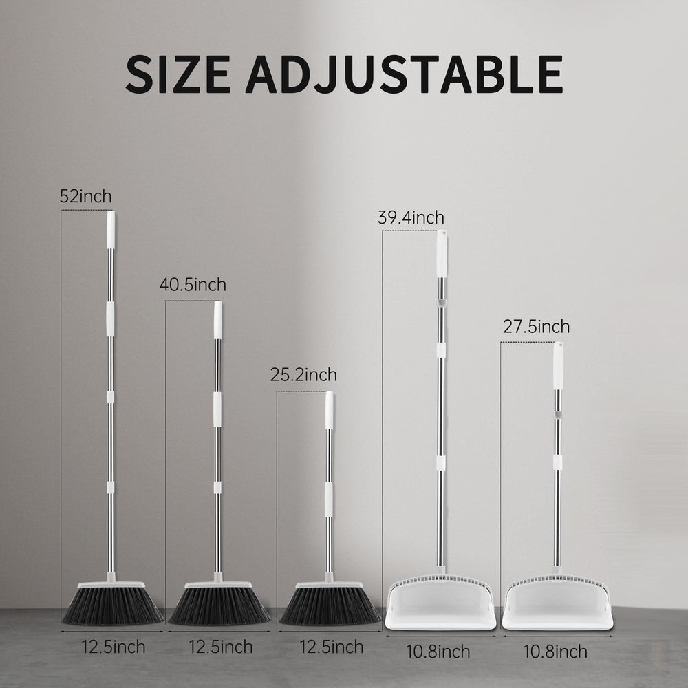 OPTTIDI adjustable long handle extended to show height options and ergonomic benefit