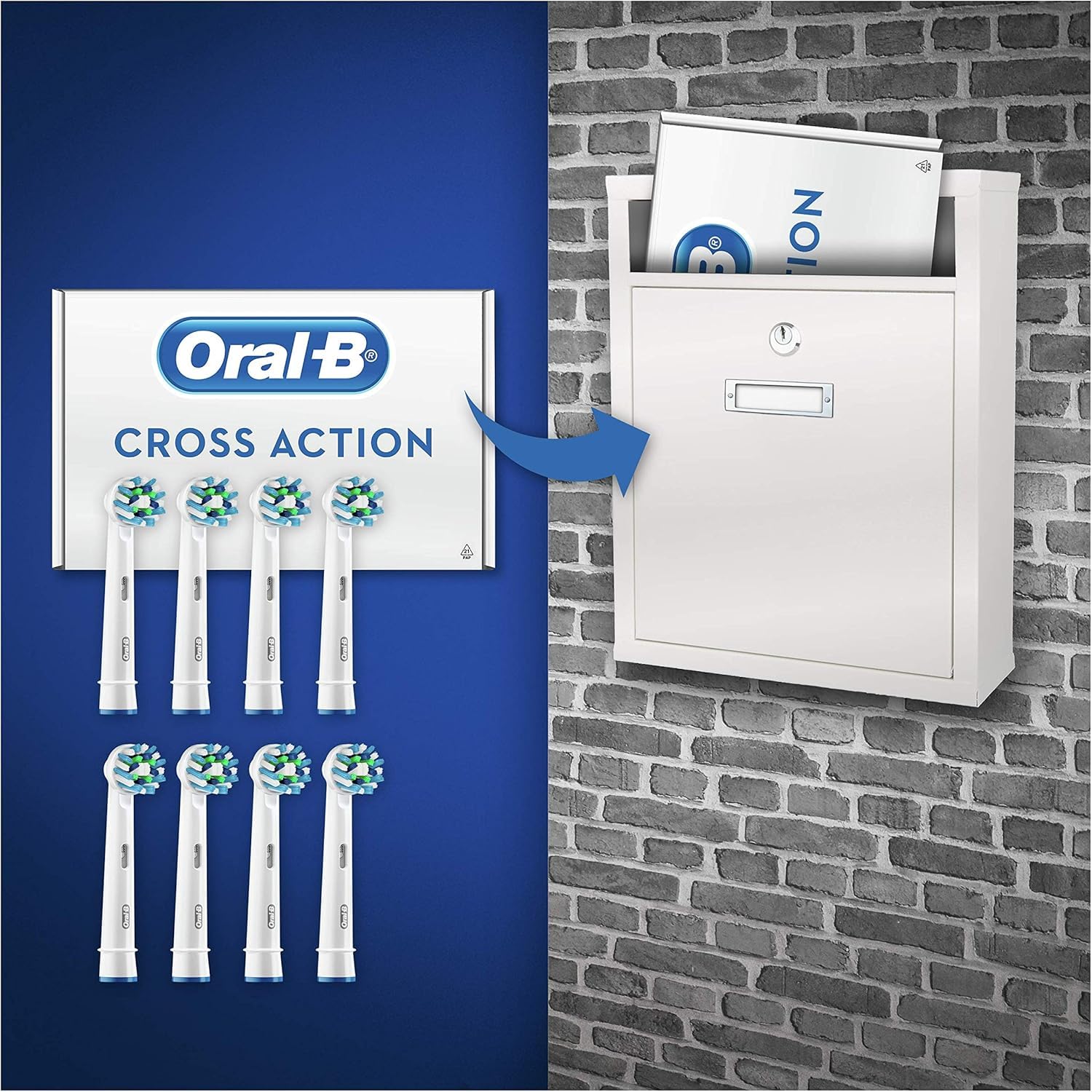 Oral-B CrossAction close-up of bristle tips highlighting durable cleaning performance