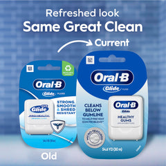 Oral-B close-up of floss spool highlighting easy dispensing benefit