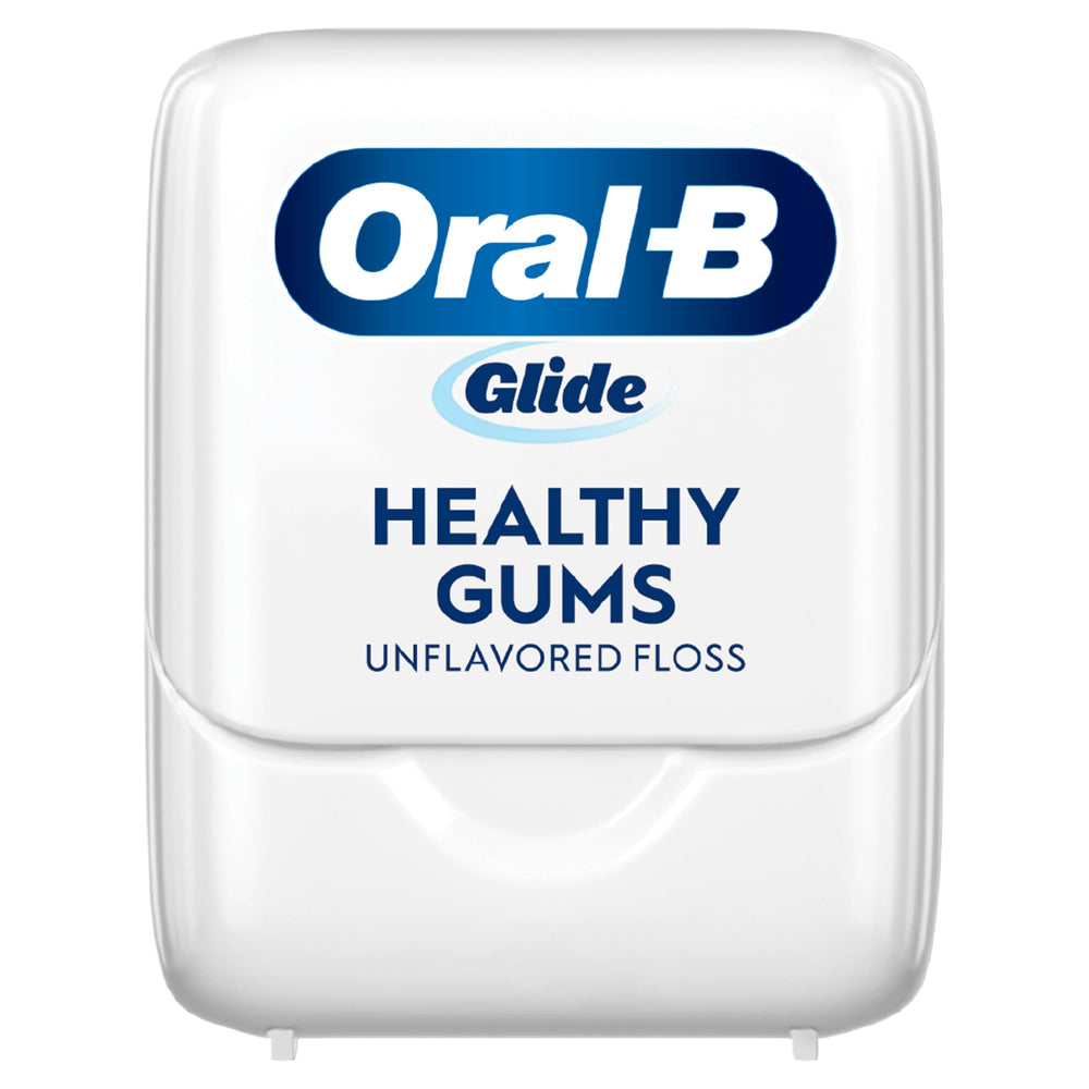 Oral-B floss in travel case showing portability and on-the-go benefit