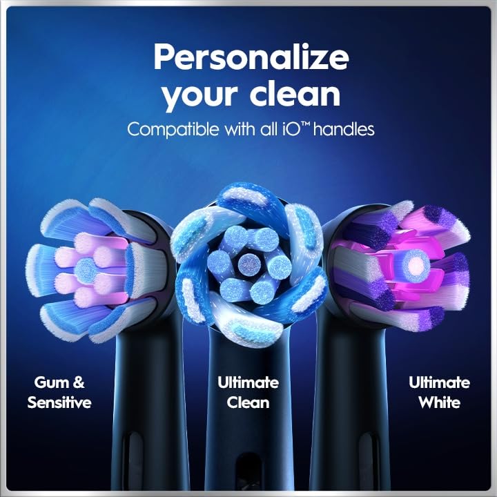 Oral-B fast charger and cord next to handle showing quick three-hour recharge advantage