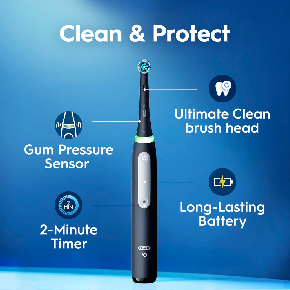 Oral-B close-up of handle pressure sensor that protects gums from overbrushing
