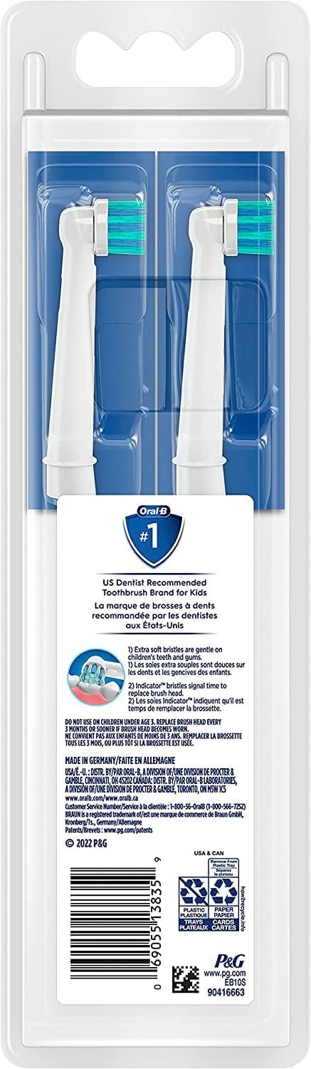 Oral-B replacement heads displayed on bathroom counter signaling ready-at-hand hygiene