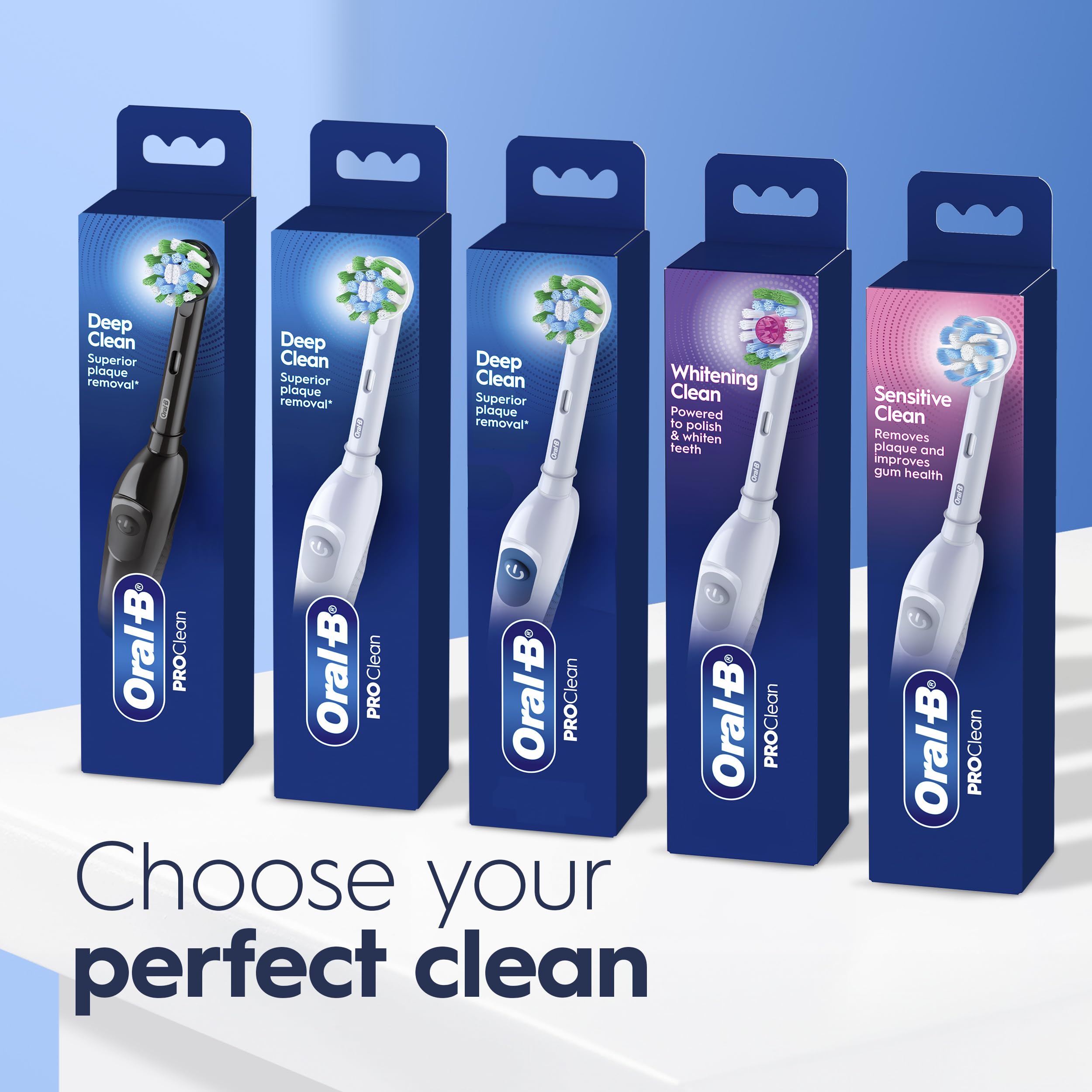 Oral-B bristles angle demonstration showing reach between teeth for plaque removal