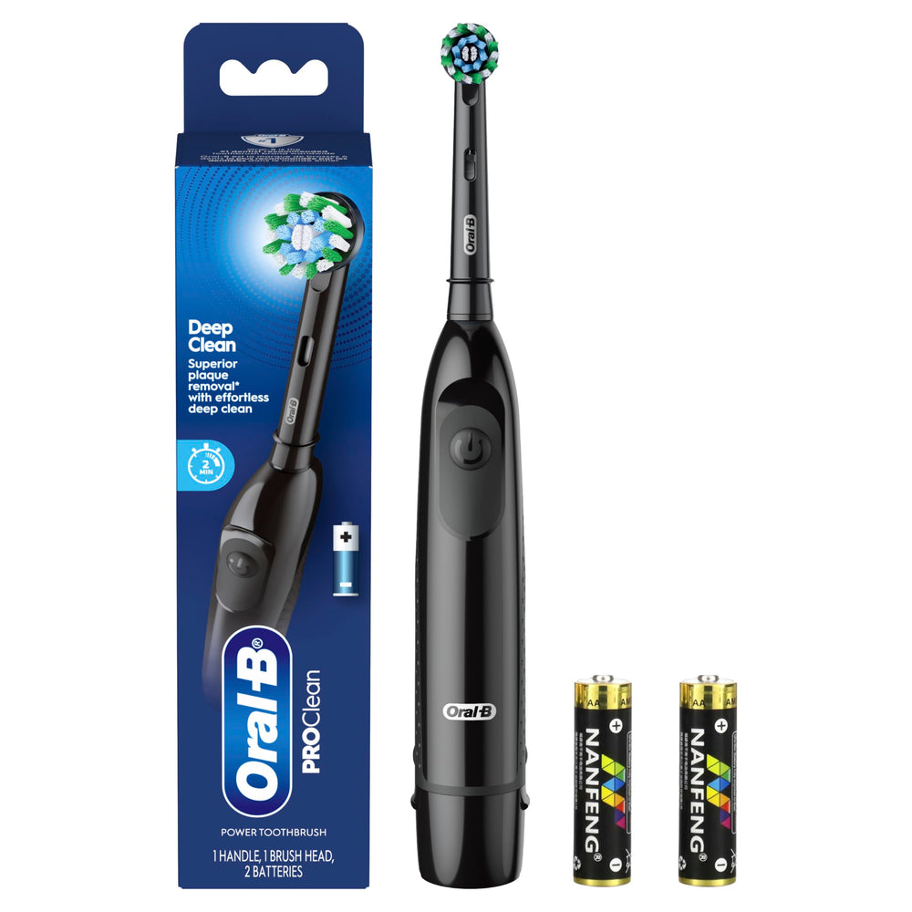 Oral-B packaging back label with features and compatibility details