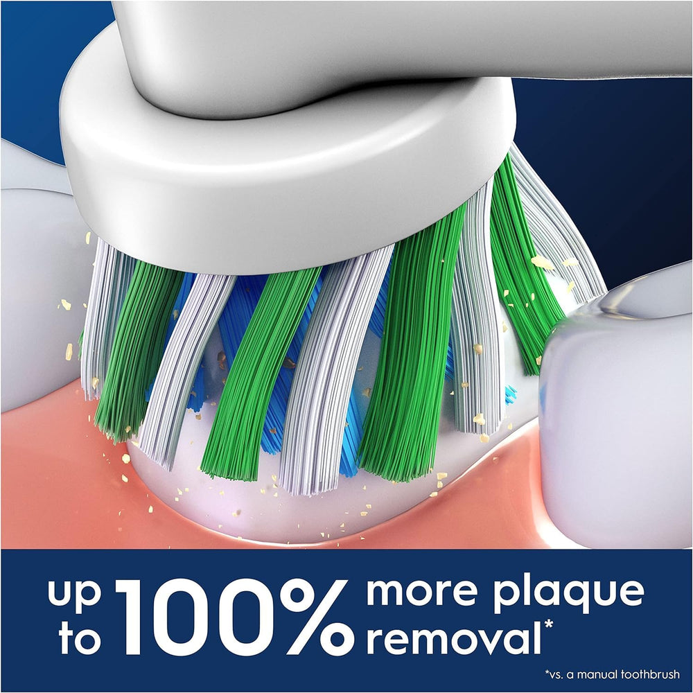 Oral-B bristle usage indicator color change detail to signal replacement timing