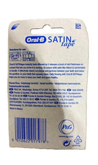 Oral-B close-up of single dispenser cutting edge and satin tape texture