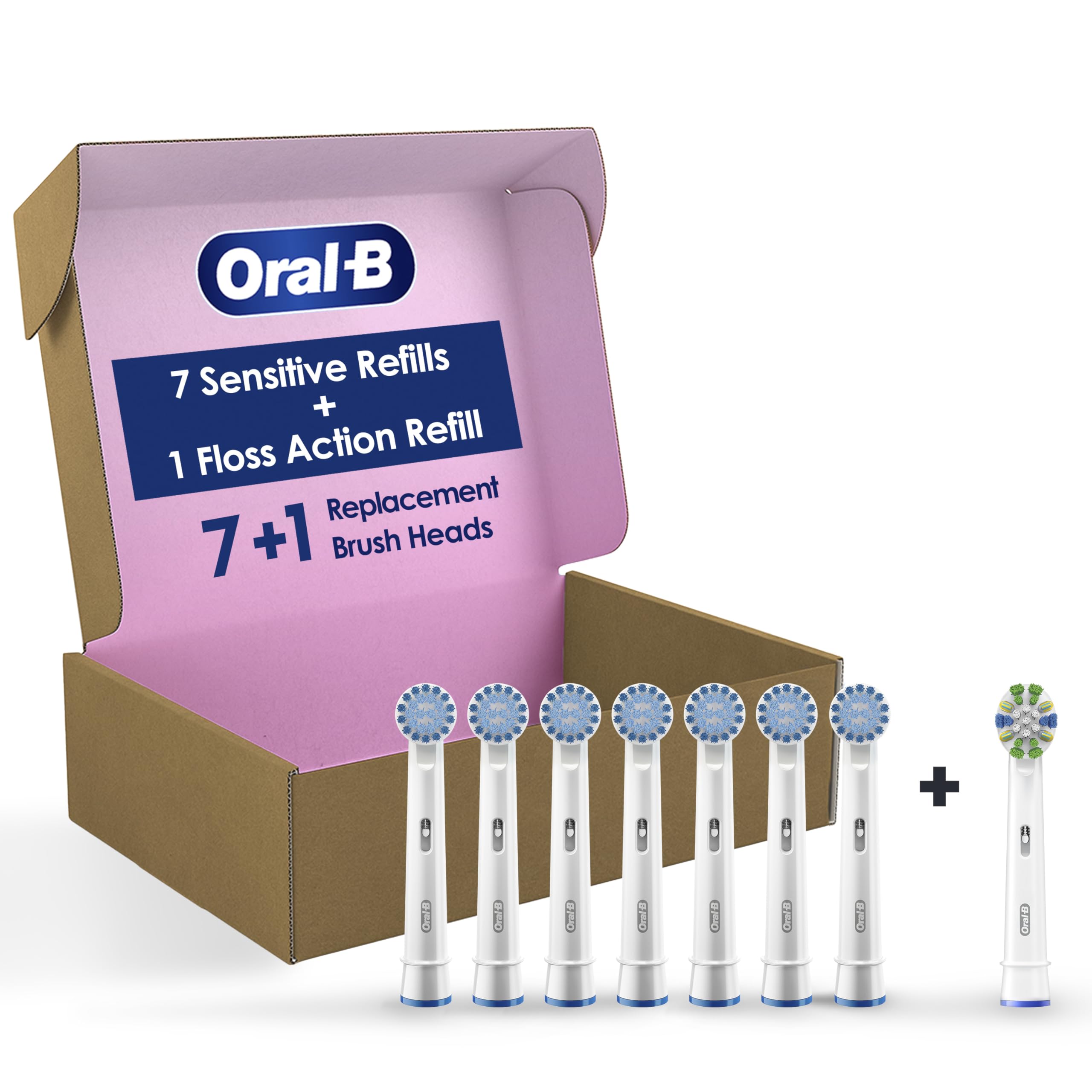 Oral-B front packaging showing extra-soft brush heads for gentle gum care