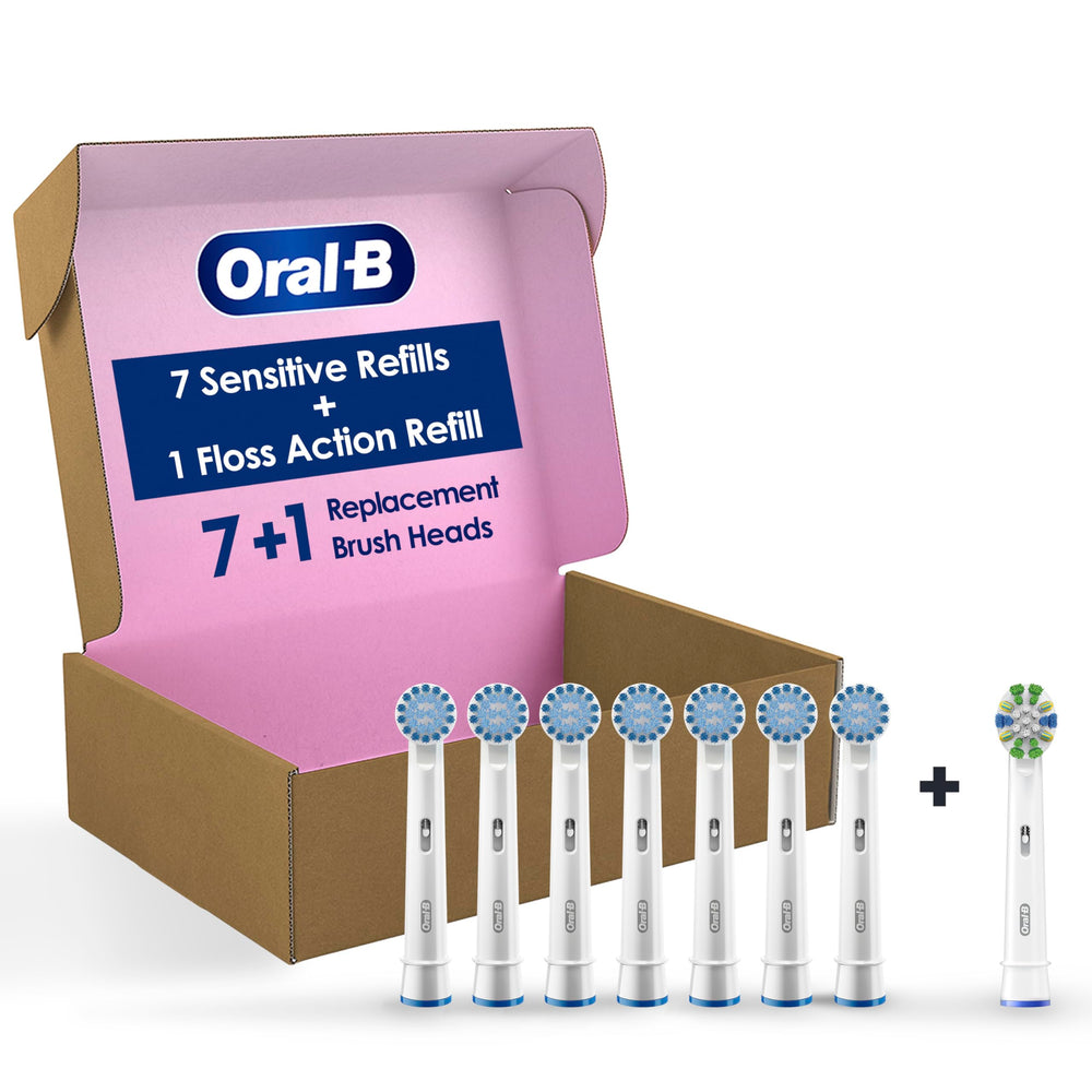 Oral-B front packaging showing extra-soft brush heads for gentle gum care