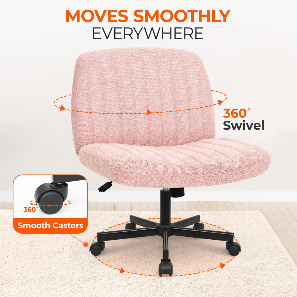 Orange Factory chair height adjustment demo showing easy customization for desks
