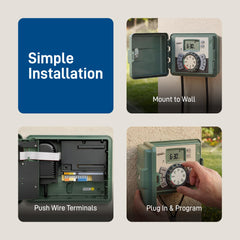 Orbit swing panel opened revealing neat wiring for faster installation