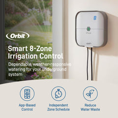 Orbit B-hyve label and terminals clearly visible for fast wiring