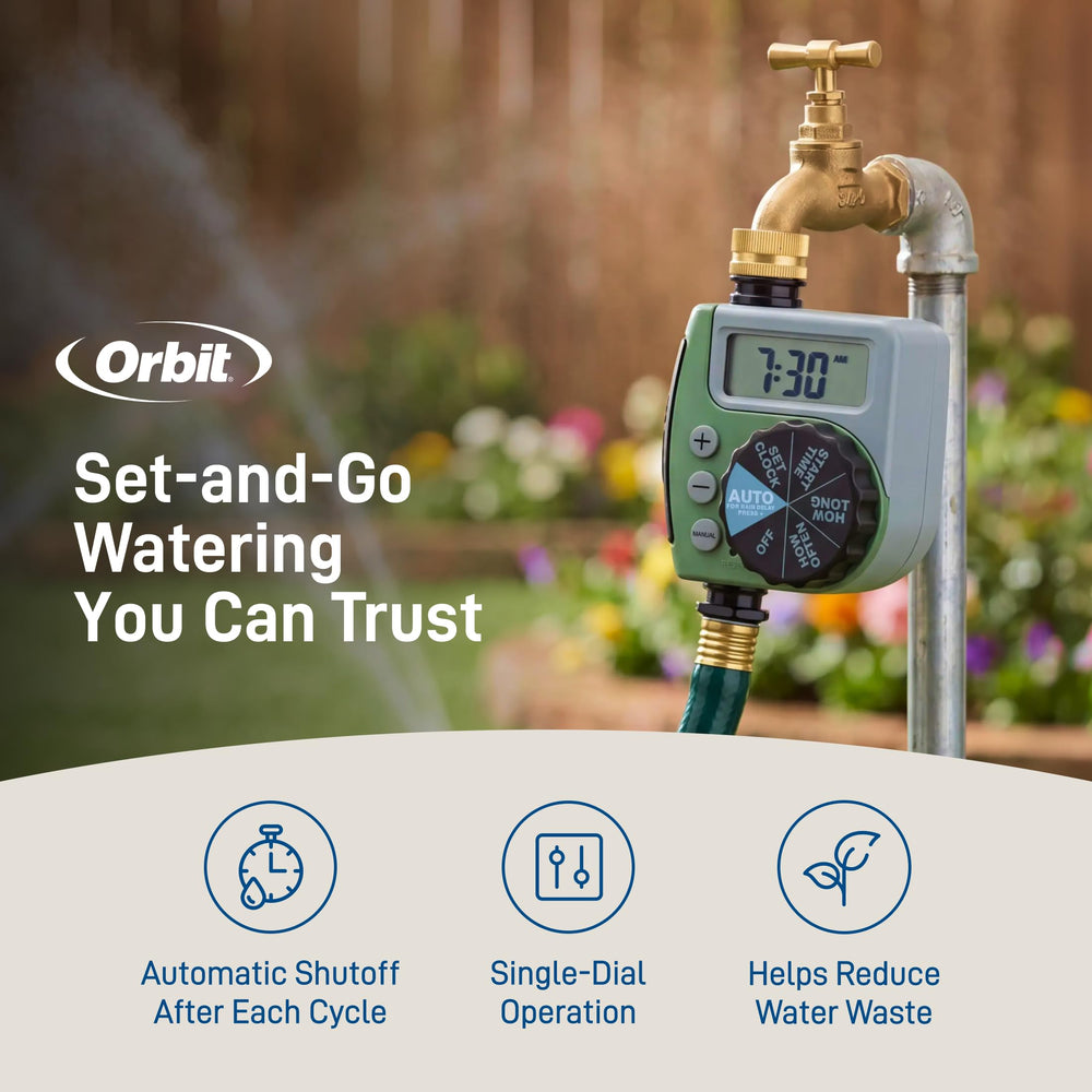 Orbit battery access panel illustrating easy battery replacement benefit