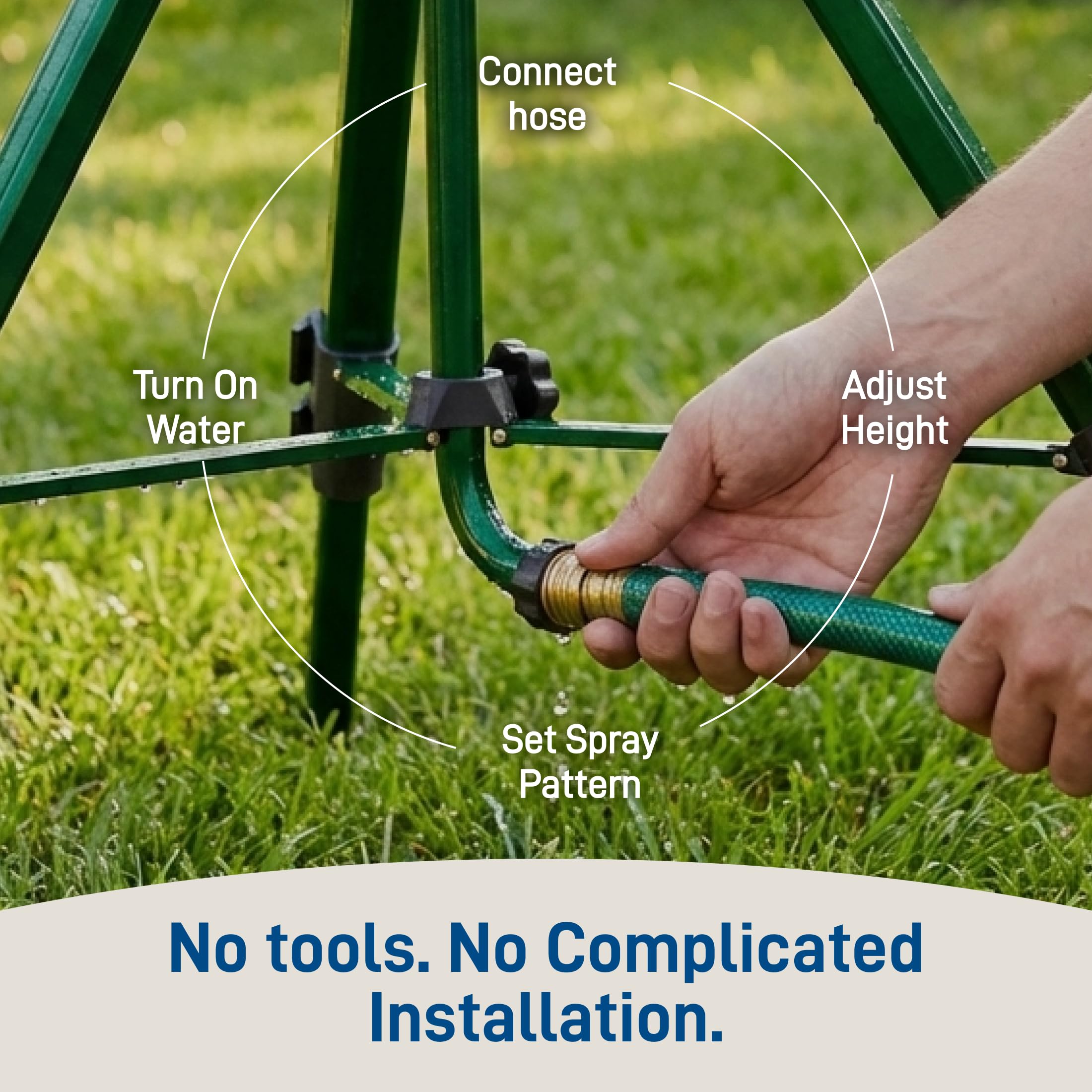 Orbit folded tripod showing easy portability and compact storage