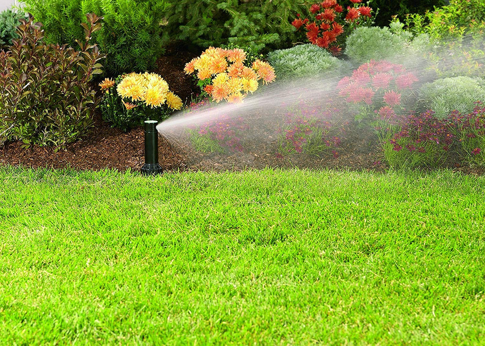 Orbit Voyager top nozzle detail with preset 3 GPM nozzle, clog resistance