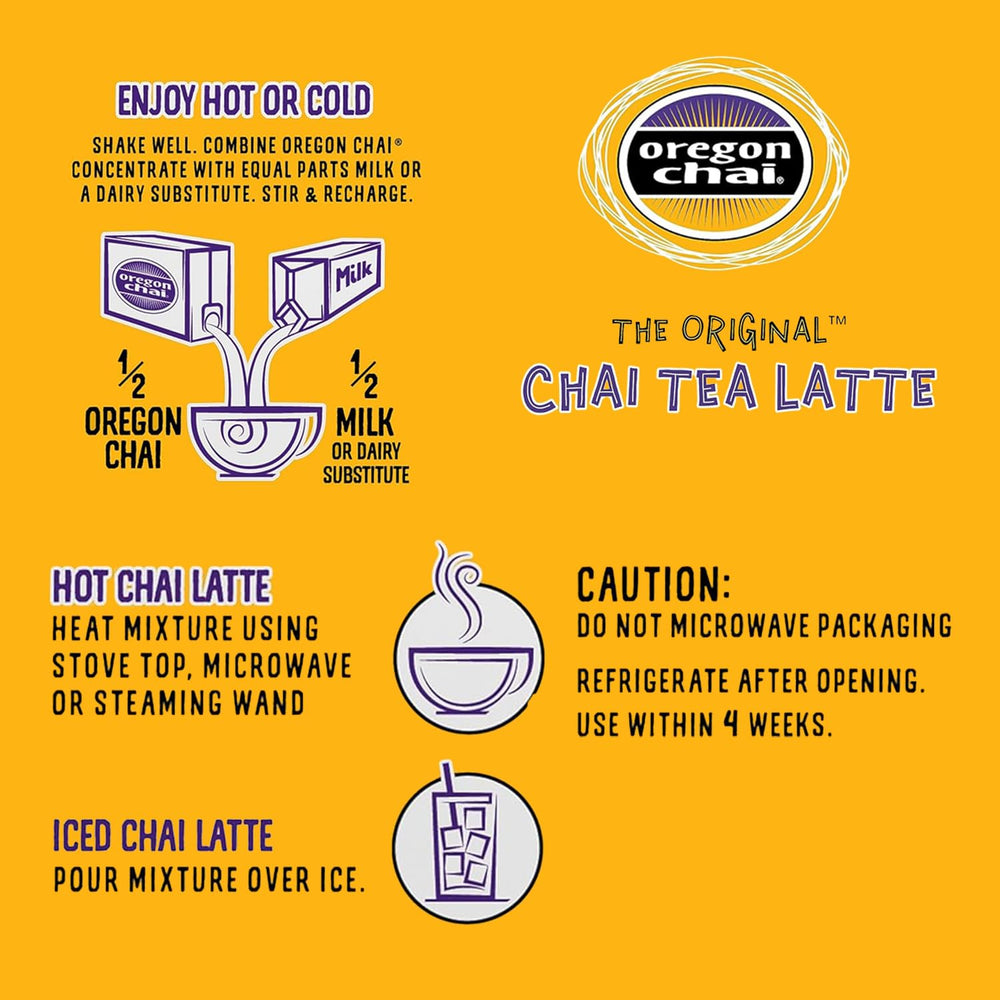 Spread of organic spices and tea leaves labeled Oregon Chai indicating sustainably sourced ingredients benefit