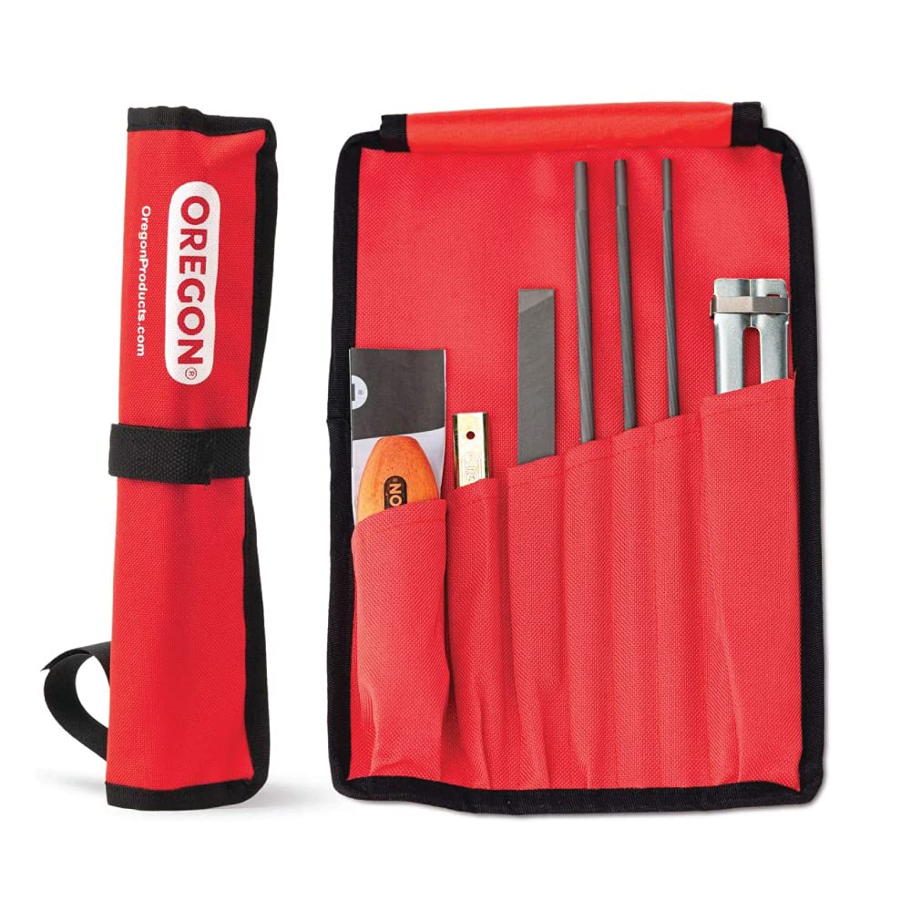 Oregon rolled canvas pouch with tools organized for quick transport and protection