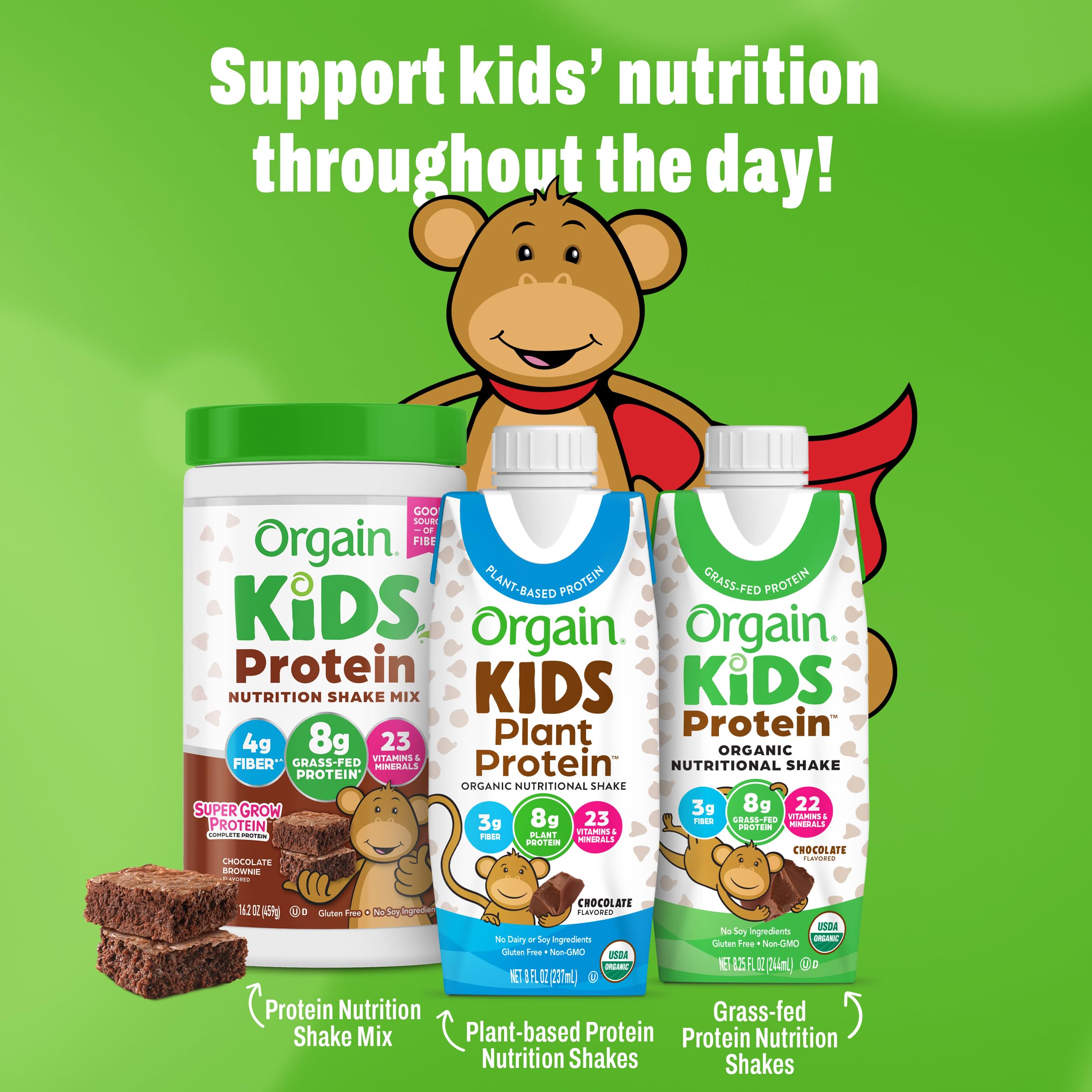 Orgain shake in a lunchbox demonstrating convenient on-the-go nutrition