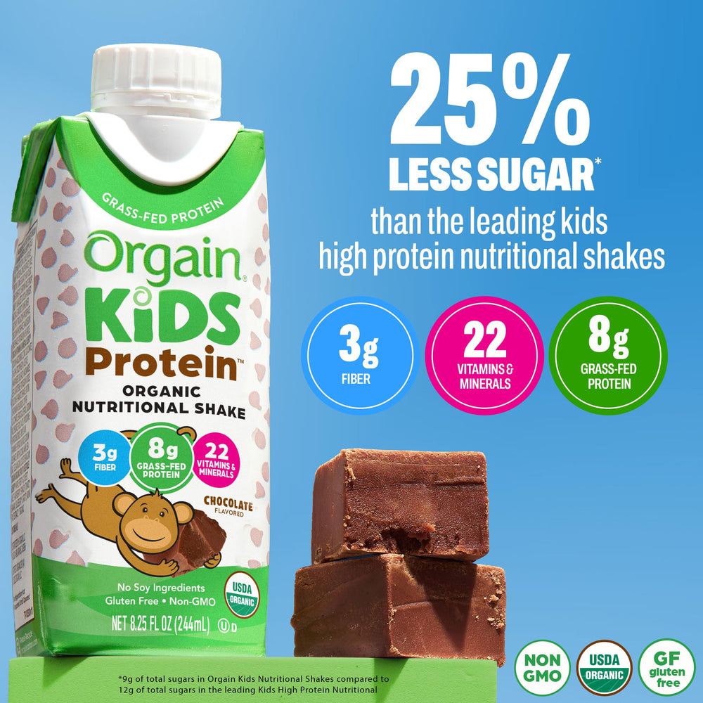Orgain texture close-up emphasizing creamy smoothness and enjoyable drinkability