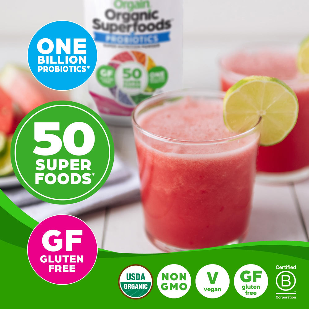 Orgain powder mixed into smoothie demonstrating easy daily nutrition boost