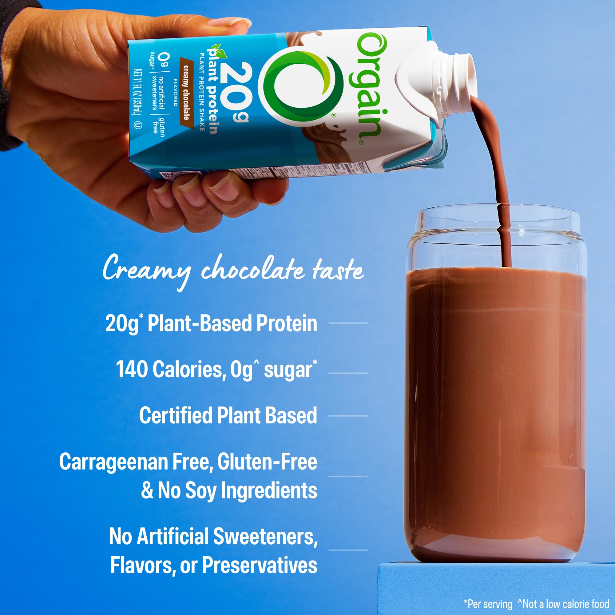 Orgain shake in hand on the go demonstrating portable nutrition convenience
