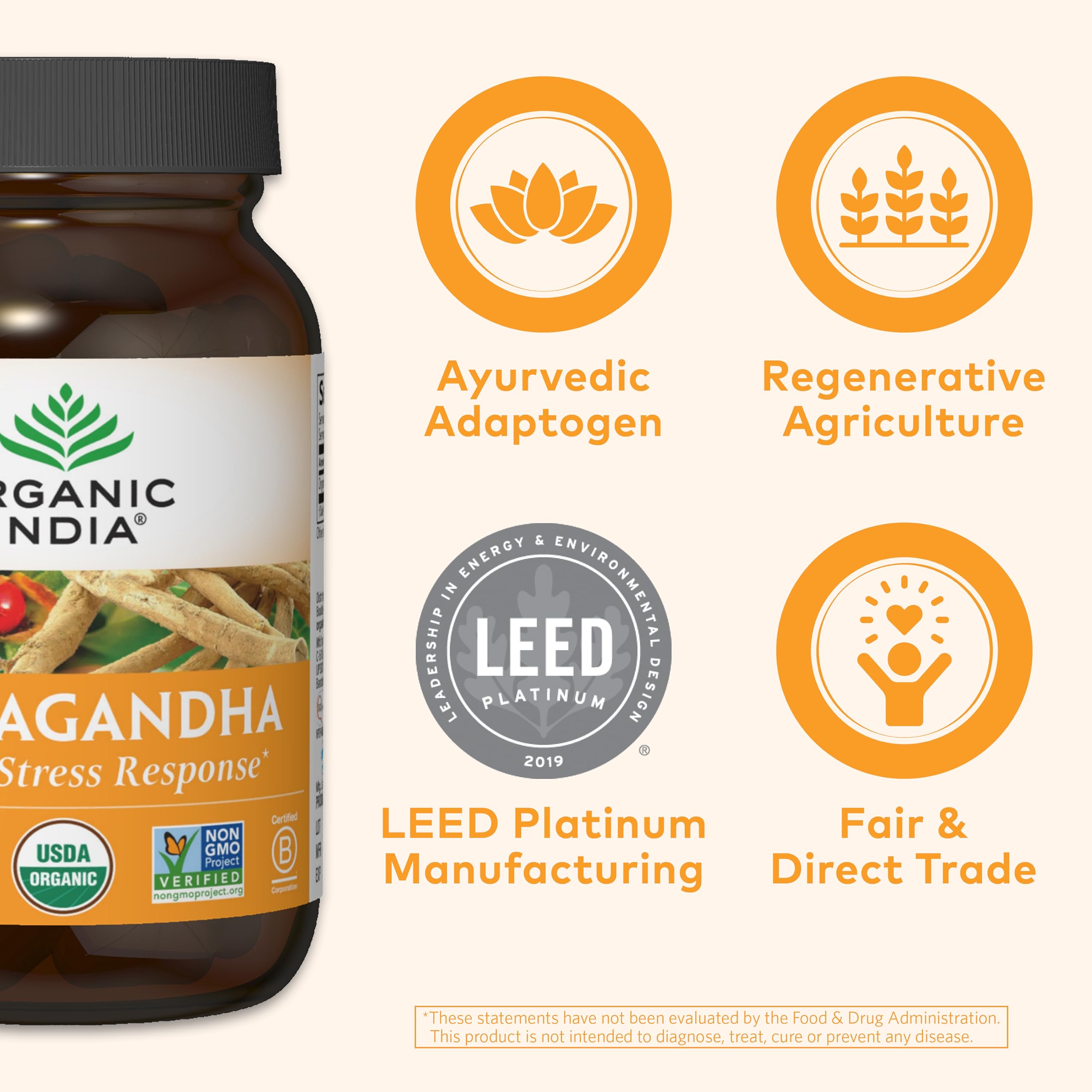 morning routine scene with ORGANIC INDIA bottle to support daily calm