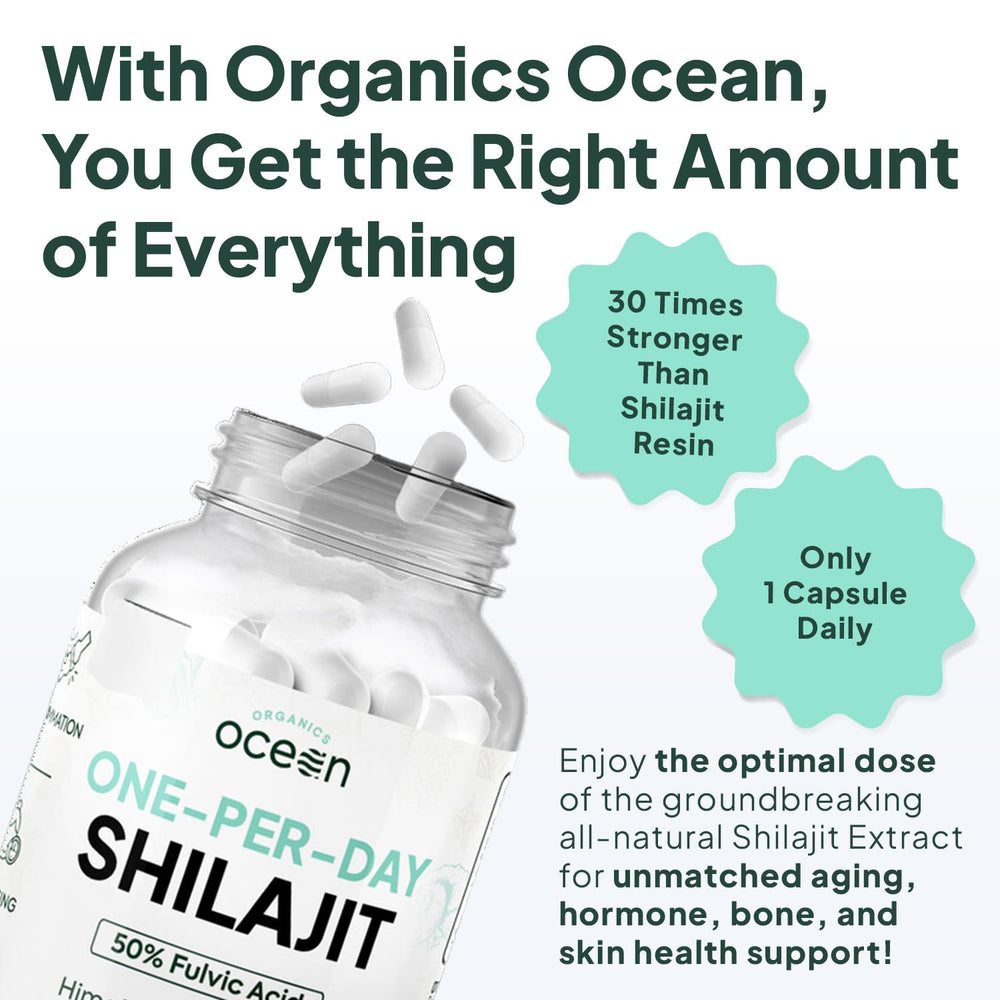 Organics Ocean capsule in hand to show true size and easy one-per-day convenience