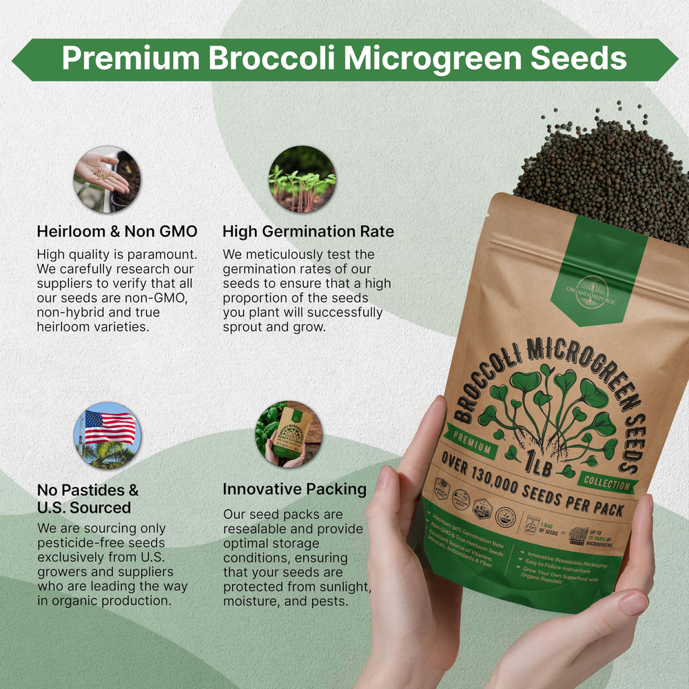 Organo Republic microgreens on a kitchen counter, showing fresh garnish and culinary use