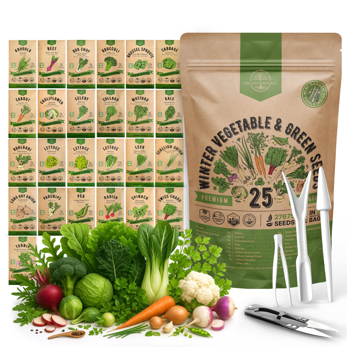 Organo Republic front packaging showing resealable bag and brand benefits